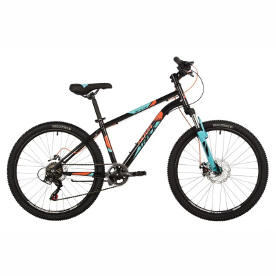 Велосипед NOVATRACK 24" BATTLER сталь 14'', черный, 6 скор.TZ500/TS-38/SG-6S, диск.торм STG