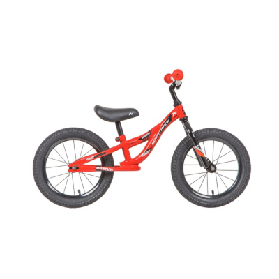 Беговел NOVATRACK 14" BREEZE красный, цветной спицованный обод, камера, покрышка