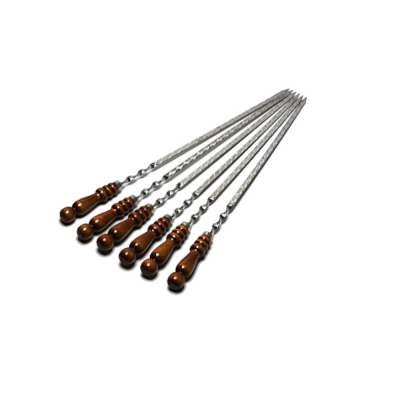 Шампур 3*14*400 деревянная ручка