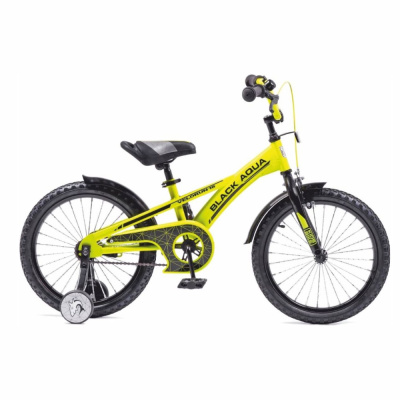 Велосипед Black Aqua Velorun 16" (черно-лимонный)