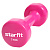 Гантель виниловая STARFIT DB-101 1 кг, розовый