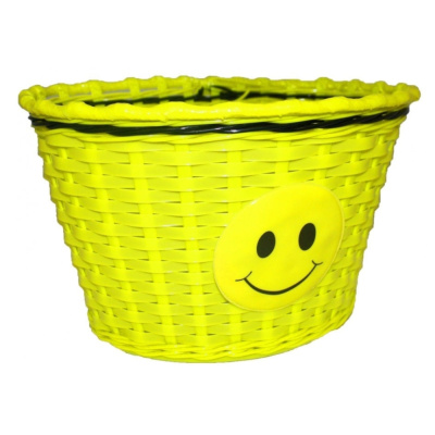 Корзинка детская на руль для вел-да, лайм, 270x200x170мм, "Night Vision"