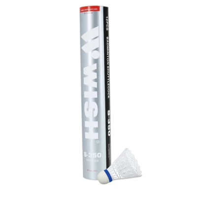 Набор воланов для бадминтона WISH S-350, ПВХ (12 штук) 1/100 