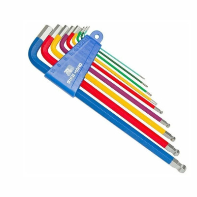 Набор длинных цветных шестигр. в обойме 1,5/2/2.5/3/4/5/6/8/10мм YC-623-9C 