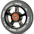 Колесо HIPE 5spoke 100mm black/grey