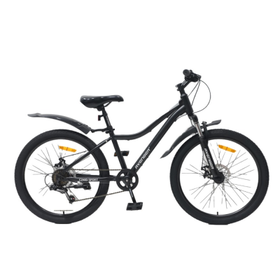 Велосипед 24" AVENGER C242D, черный/серебристый
