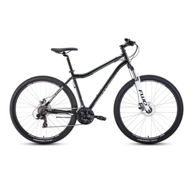 Велосипед FORWARD SPORTING 29 2.0 D (29" 21 ск. рост. 17") 2022, черный/белый, RBK22FW29902