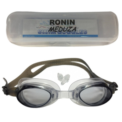 Очки Ronin MEDUZA ЧЕРНЫЕ,  детские, в футляре, силиконовый орбюратор, линзы поликарбонат JG2600 