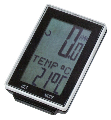 Велокомпьютер, беспроводной BKV-7000, 9 функций BikeVee белый 00100222   