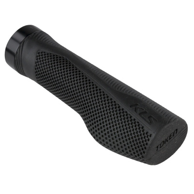 Грипсы KLS TOKEN LockOn130/135мм, 1 грипстоп, чёрные