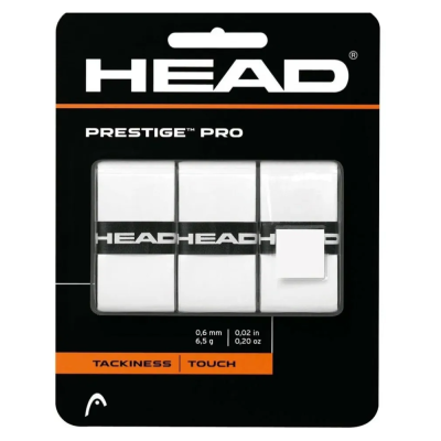 Овергрип Head Prestige Pro, 282009-WH, 0.55 мм, 3 шт, белый