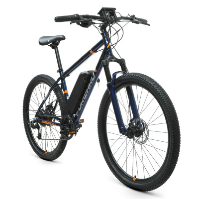 Электровелосипед E-FORWARD VOLCANO27,5 2.0 disc 250w27,5"7ск.рост.17",30-35км/ч,до70км10,4Ah тем.син