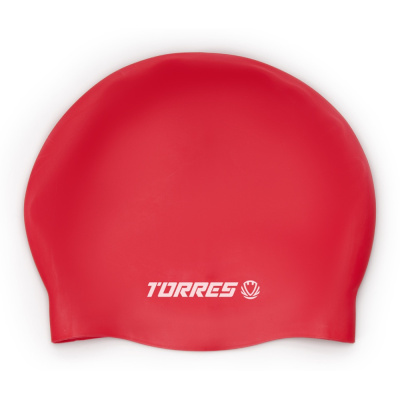 Шапочка для плав. TORRES, SW-12507RD, красный, силикон