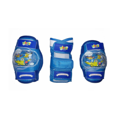 Комплект защиты детский (наколенник, налокотник, наладонник), синий, размер S, инд.уп. Vinca Sport