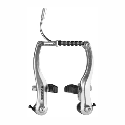 Тормоз ободной N210DG Apse V-образный задний, алюминиевый, серебристый, арт. 510133