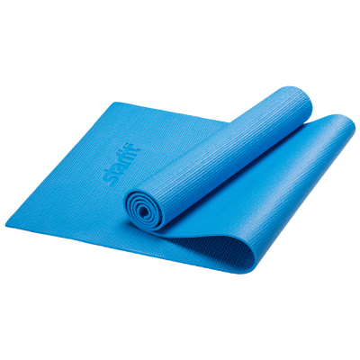 Коврик для йоги STARFIT FM-101 PVC 173x61x0,3 см, синий 1/20