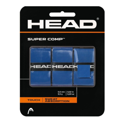 Овергрип Head Super Comp, 285088-BL, 0.5 мм, 3 шт, синий