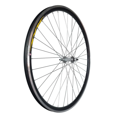 Колесо переднее 24" обод двойной алюм. серебр., втулка под гайку