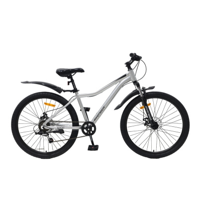 Велосипед 26" AVENGER A261D, серебристый/черный