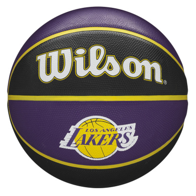 Мяч баск. WILSON NBA Team Tribute La Lakers, арт.WTB1300XBLAL, р.7, резина, бут. кам, фиолет-черн