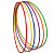 Обруч пластиковый, d 80 см, более широкий d трубы, яркие расцветки, производство Россия Е080Ш Спорт 