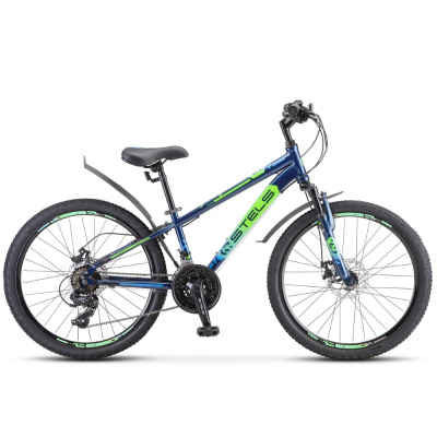 Велосипед 24" STELS Navigator-400 V (12" Синий/салатовый/голубой), арт. F010