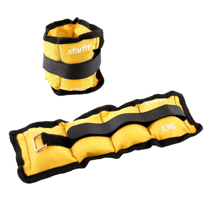Утяжелители STARFIT WT-401 0,5 кг, желтый 
