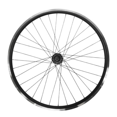 Колесо 27.5" заднее, двойной алю. обод, гайки, D-brake, под трещетку