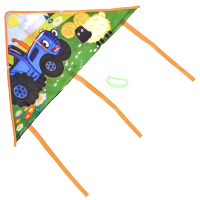 Воздушный змей "Барашка и трактор" Синий трактор 50х80 см   7159716