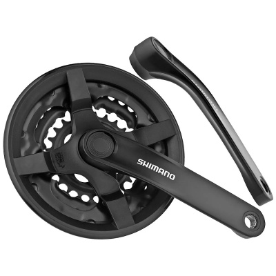 Система шатунов Shimano TY FC-TY301, под квадрат D-NL, алюминиевые шатуны 170 мм, для трещоток/кассе