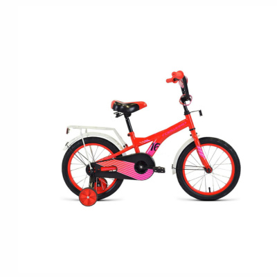 Велосипед FORWARD CROCKY 16 (16" 1 ск.) 2022, красный/фиолетовый, IBK22FW16210