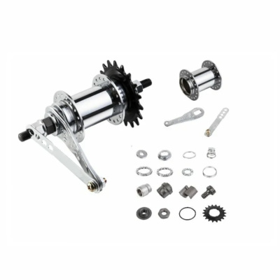 Втулка задняя, SF-CT01-1, 36 отв, 100 мм, 10 мм (гайка), 146 ммножной тормоз, 1 ск., SHUNFENG, хром