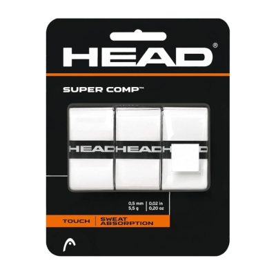 Овергрип Head Super Comp, 285088-WH, 0.5 мм, 3 шт, белый