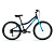 Велосипед ALTAIR MTB HT 24 1.0 (24" 6 ск. рост. 12") 2022, темно-синий/мятный, RBK22AL24090