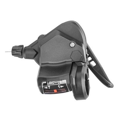 Шифтер/манетка правый Microshift TS38-7R 8-ми скор. с тросом 2050 мм, арт. 590121