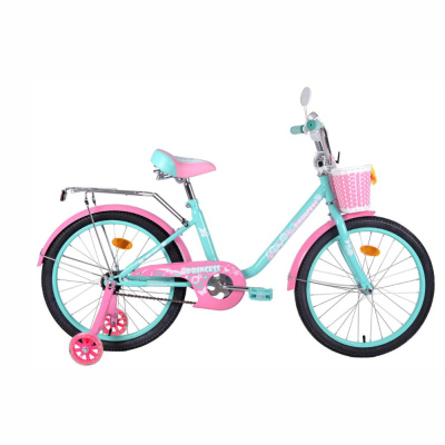 Велосипед Black Aqua Princess 18"; 1s (мятный-розовый)