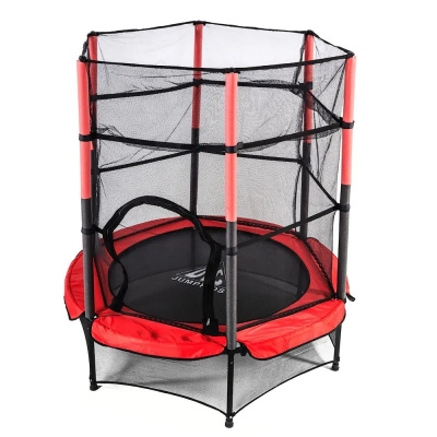 Батут DFC JUMP KIDS 55" красн/сер, сетка (137см)