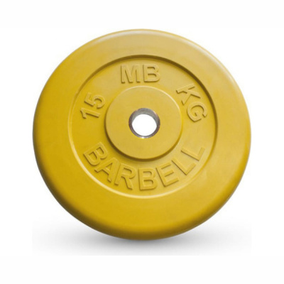 Диск обрезиненный "Barbell" d 31 мм цветной 15,0 кг