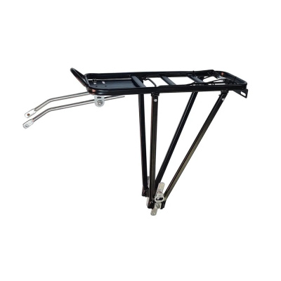 Багажник HS-019B 26-28", ал., с пружиной, чёр.