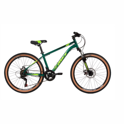 Велосипед FOXX 24" CAIMAN зеленый,сталь, размер 14"