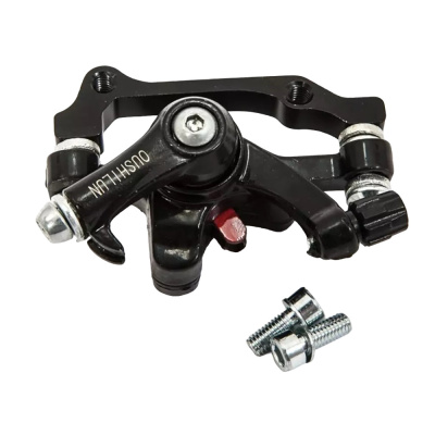 Суппорт дискового тормоза (перед. диск 160 мм и зад. диск 140 мм) ЧЕРНЫЙ прямоугольные колодки