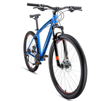 Велосипед FORWARD APACHE 29 2.0 disc (29" 21 ск. рост 19") 2019-2020, синий, RBKW0M69Q003