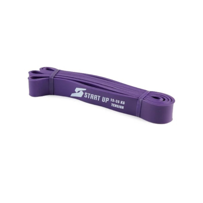 Эспандер для фитнеса замкнутый Start Up NY 208*3,2*0,45 см (нагрузка 15-35кг) purple