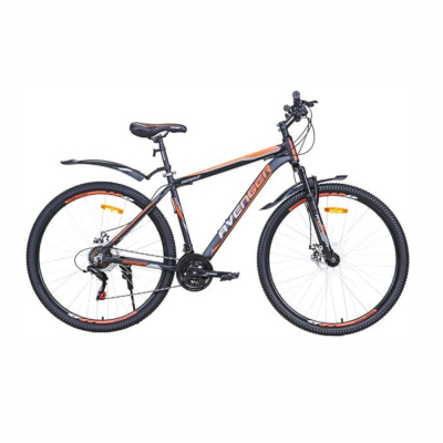 Велосипед 29" AVENGER A295D черный/оранжевый неон, 19"