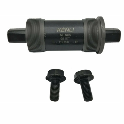 Картридж каретки KL-08A KENLI, ширина каретки 68 мм, длина оси 113 мм, резьба 1.37"x24tpi, крепление