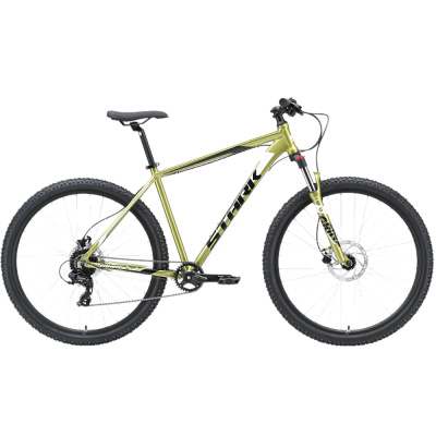 Велосипед Stark'23 Hunter 29.3 HD зеленый/черный/белый 20"