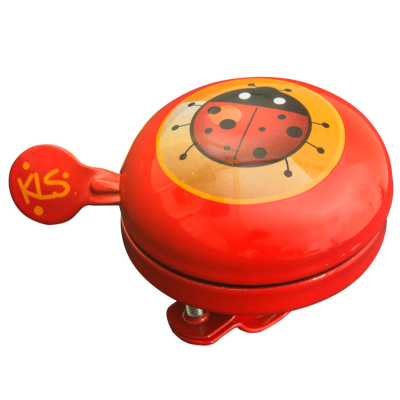 Звонок Bell 60, 60мм, сталь, "божья коровка", красный
