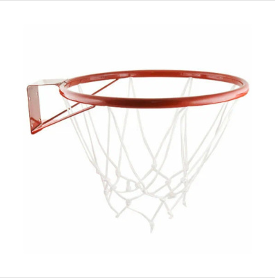 Кольцо баскет. № 5, MR-BRim5, диам.380 мм, труба 18 мм, с сеткой и кронштейном, красное