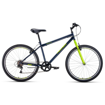 Велосипед ALTAIR MTB HT 26 2.0 D (26" 21 ск. рост. 17") 2022, ярко-зеленый/черный, RBK22AL26111		