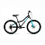 Велосипед ALTAIR MTB HT 24 2.0 D (24" 6 ск. рост. 12") 2022, черный/бирюзовый, IBK22AL24094